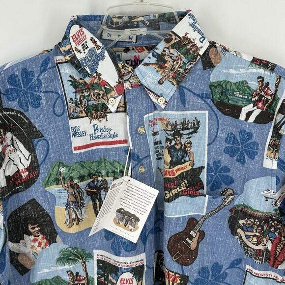 Elvis Presley In Hawaii Reyn Spooner Hawaiian S/S Button Down Mens Shirt 2XL - Picture 2 of 10